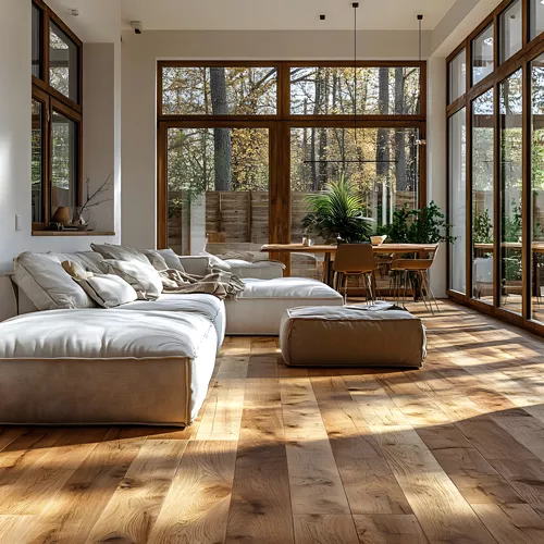 Bild zeigt einen verlegten Parkettboden